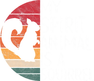 My Spirit Animal Is A Squirrel Squirrel Apparel Vintage Button