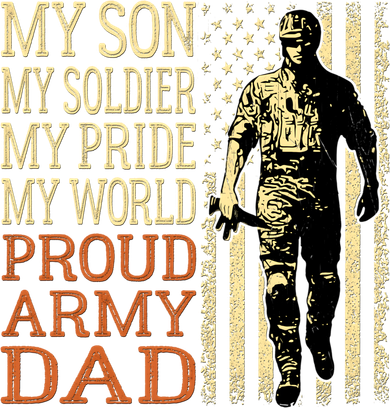 My Son Is A Soldier Hero Proud Army Dad Us Military Father Great Gift Kids Hoodie