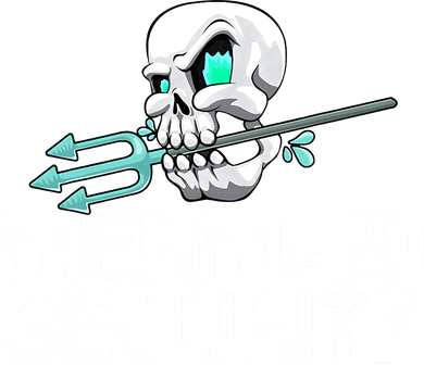 Mermaid Security Pirate Skull Swim Team Swimmer Toddler T-Shirt