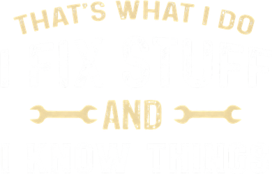 Mechanic Thats What I Do I Fix Stuff And I Know Things Kids Sweatshirt