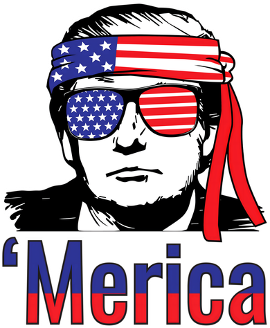 Merica Usa Flag Of President Trump Design Gift Toddler T-Shirt