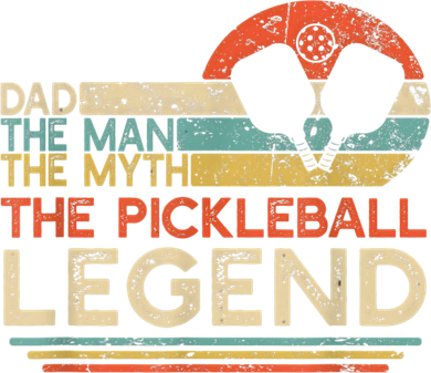 Men Vintage Pickleball Dad The Man The Myth The Legend Toddler Hoodie