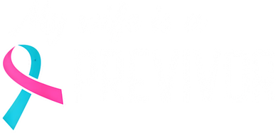 My Wife Is A Previvor Pink &Teal Ribbon Cancer Tote Bag