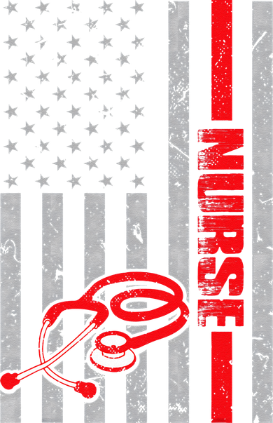 Nurse American Flag Nurses Stethoscope Nurse Day Kids Hoodie