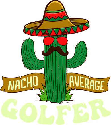 Nacho Average Golfer Golfing Lover Golf Tournament Hobby Kids T-Shirt