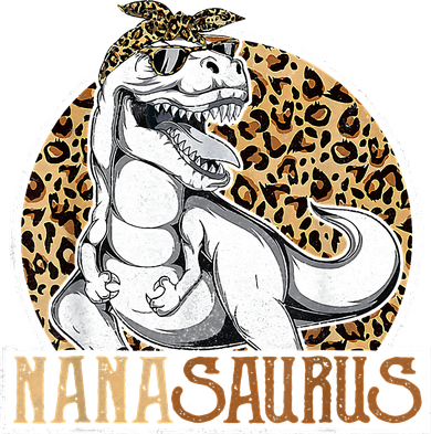Nanasaurus Cool Dino T Rex Leopard Funny Mothers Day Grandma Doggie Tank