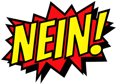 Nein German Which Mean No Comic Style Tank Top