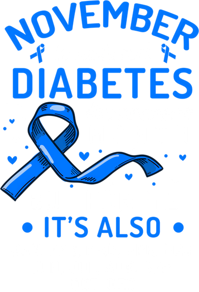 November Is National Diabetes Awareness Month Support Gift Women's Hoodie