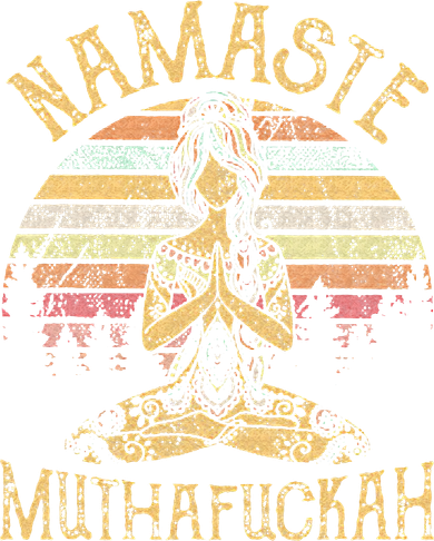 Namaste Muthafuckah Vintage Yoga Lover Gift Kids Hoodie