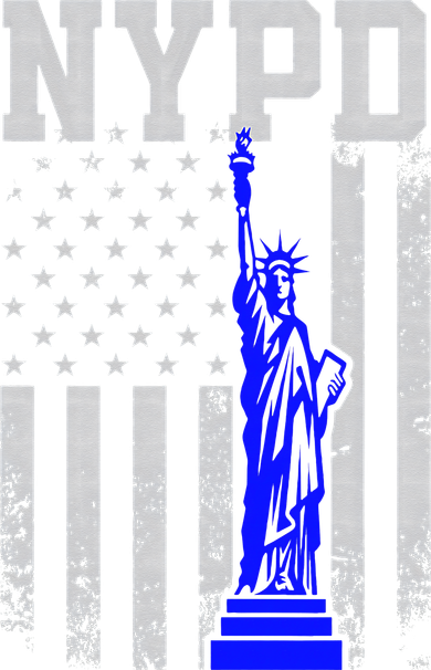 NYPD New York Police Department Statue Of Liberty Distressed Kids T-Shirt