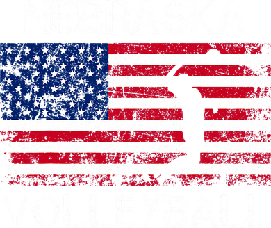 Nebraska Volleyball Team American Flag Gift Doggie Tank