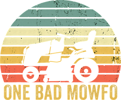 One Bad Mowfo Funny Lawn Care Grass Mowing Gardener Dad Tote Bag