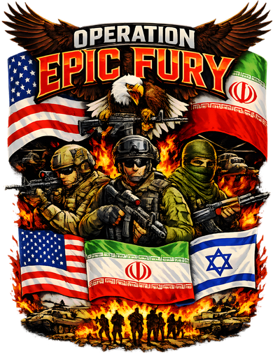 Operation Epic Fury America Iran And Israel Kids T-Shirt