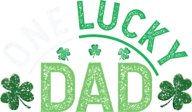 One Lucky Dad Shamrock Papa Irish Saint Patricks Day Daddy Mousepad
