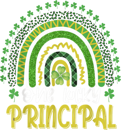 One Lucky Principal School Teacher St Patricks Day Rainbow Women's Sweatshirt