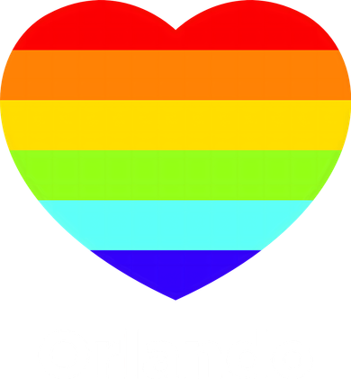 Orlando Love Rainbow Heart Kids Sweatshirt