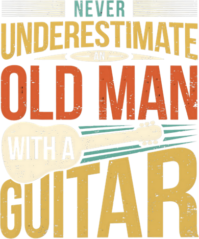 Old Man Guitar Player Saying Father Grandpa Man Guitarist Women's Tank Top