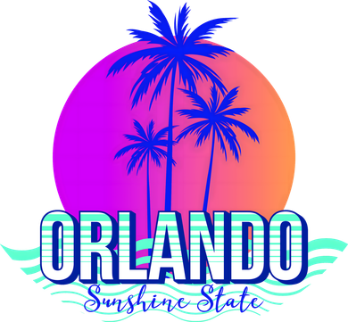 Orlando Retro Palm Trees Sunshine State Apron