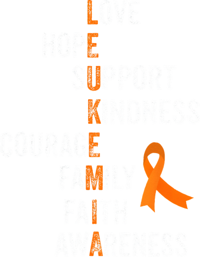 Orange Ribbon Sign Retro Vintage Aml Leukemia Awareness Toddler T-Shirt