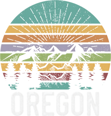 Oregon Vintage Retro Mountain 70's 80's Camping Ski Gift Doddie Hoodie