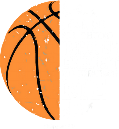 Philippians 4 13 I Can Do All Things Christian Basketball Button