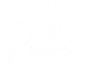 Paws And Enjoy The Little Things White Tank Top