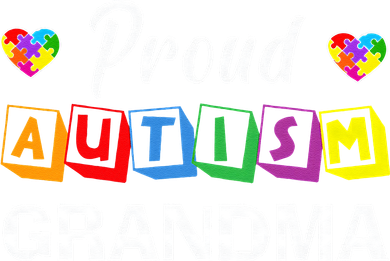Proud Autism Grandma Autism Awareness Family Matching Women's T-Shirt