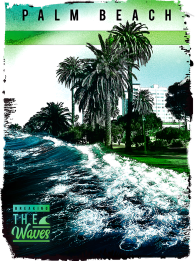 Palm Beach Break The Waves Coffee Mug