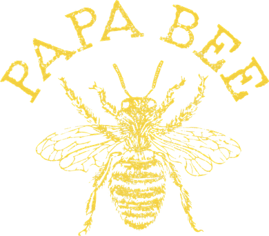 Papa Bee Beekeeper Funny Fathers Day Bee Lover Gift Button