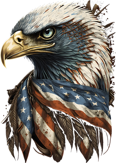 Patriotic Bald Eagle 4th Of July Men USA American Flag Toddler T-Shirt