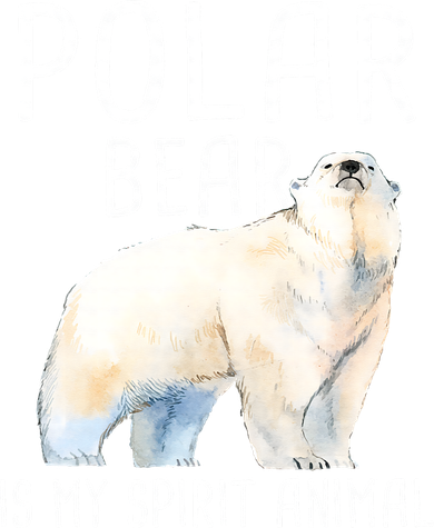 Polar Bear Is My Spirit Animal Wildlife Lover Zookeeper Toddler T-Shirt