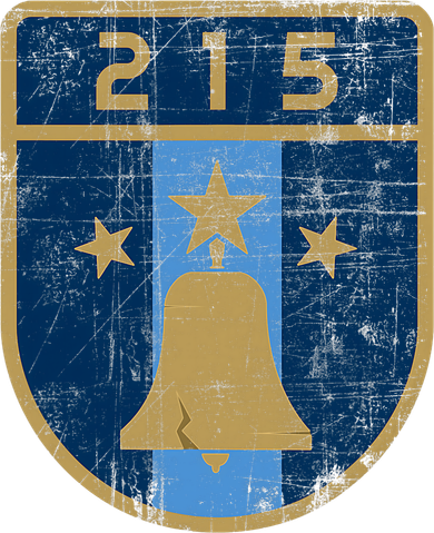 Philadelphia City 215 Star Badge Vintage Retro Coaster