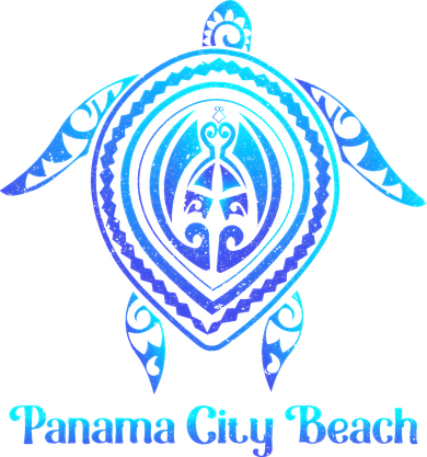 Panama City Beach Florida Souvenirs Tropical Blue Sea Turtle Kids T-Shirt