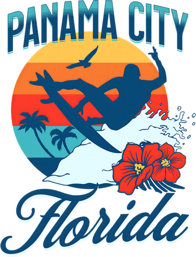Panama City Florida Beach Surf Summer Vacation Vintage Meaningful Gift Women's Tank Top