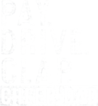 Pay Drive Clap Cheer Dad Cheerleading funny Father Day Polo