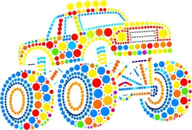 Polka Dot Day Monster Truck Beanie