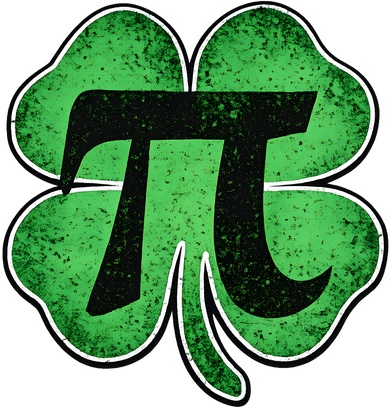 Pi Day Lucky Irish Clover 3.14 St Patrick's Day Women's T-Shirt