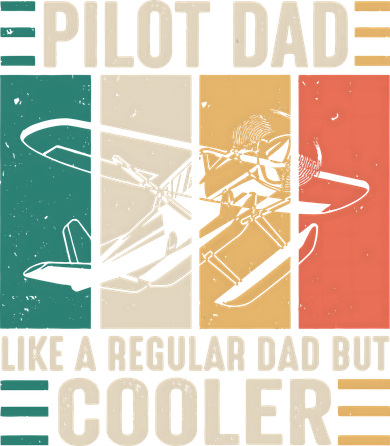 Pilot Dad Like A Regular Dad But Cooler Pilot Dad Plane Captain Dad Baby Bodysuit