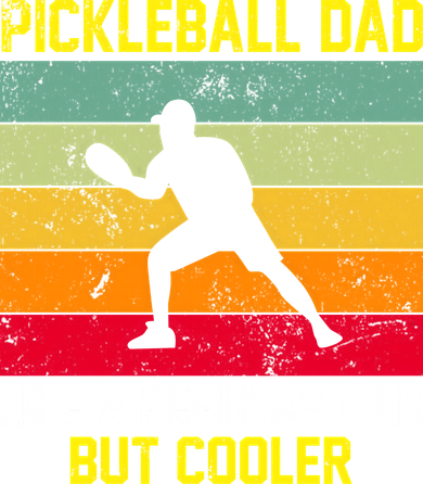 Pickleball Dad Like A Regular Dad But Cooler Vintage Retro Toddler Hoodie