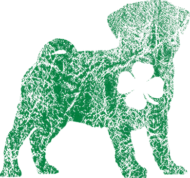 Pug Dog Shamrock St Patrick's Day Saint Paddy's Irish Women's Long Sleeve Shirt