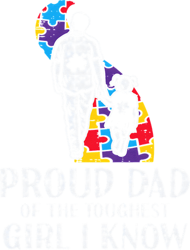 Proud Dad Toughest Autism Awareness Daddy Papa Kids T-Shirt