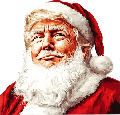 President Donald Trump Santa Claus Women's Dry Zone Grid Polo