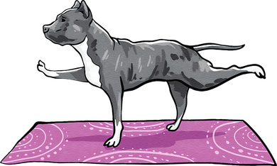 Pitbull Doing Yoga Funny Pitbull Dog Lover Yogi Teacher Baby Bodysuit