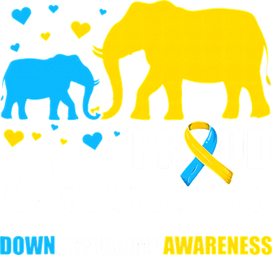 Proud Elephant Grandma Down Syndrome Awareness T21 Tote Bag