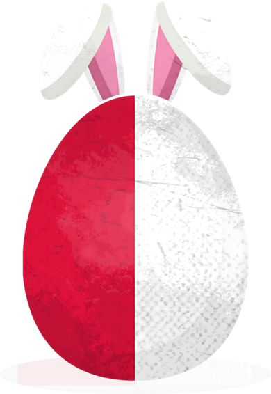 Poland Flag Egg Bunny Ears Polish Easter Sunday Great Gift Kids T-Shirt