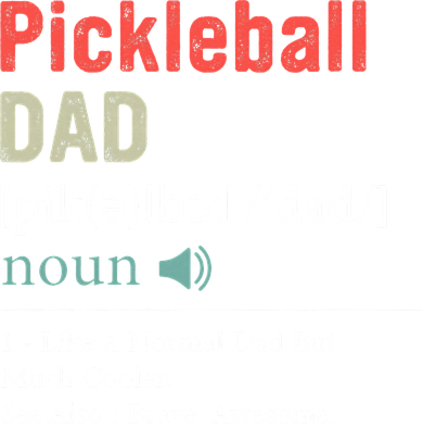 Pickleball Funny Pickleball Dad Definition Father's Day Toddler T-Shirt
