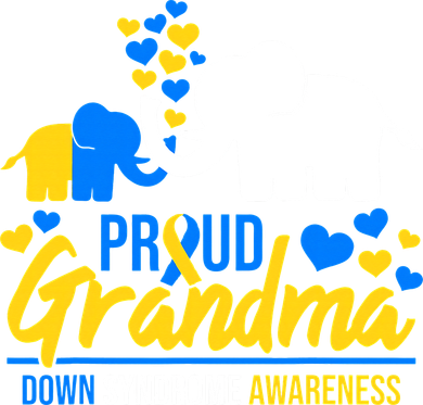 Proud Grandma World Down Syndrome Awareness Day Elephant T21 Tote Bag