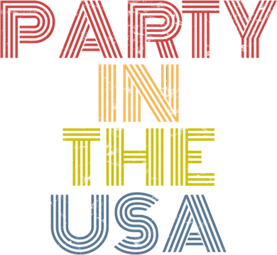 Party In The Usa Funny Retro 70s Distressed Vintage Cool Gift Tumbler