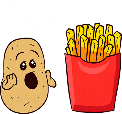 Potato Is That You Bro Funny French Fries Golf Towel