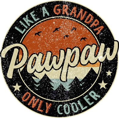 Pawpaw Like A Grandpa Only Cooler Vintage Retro Fathers Day Toddler T-Shirt
